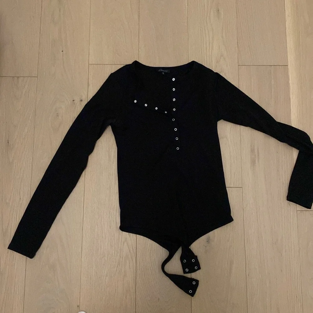 Dynamite - Ribbed Button Up Bodysuit - Picture 1 of 3